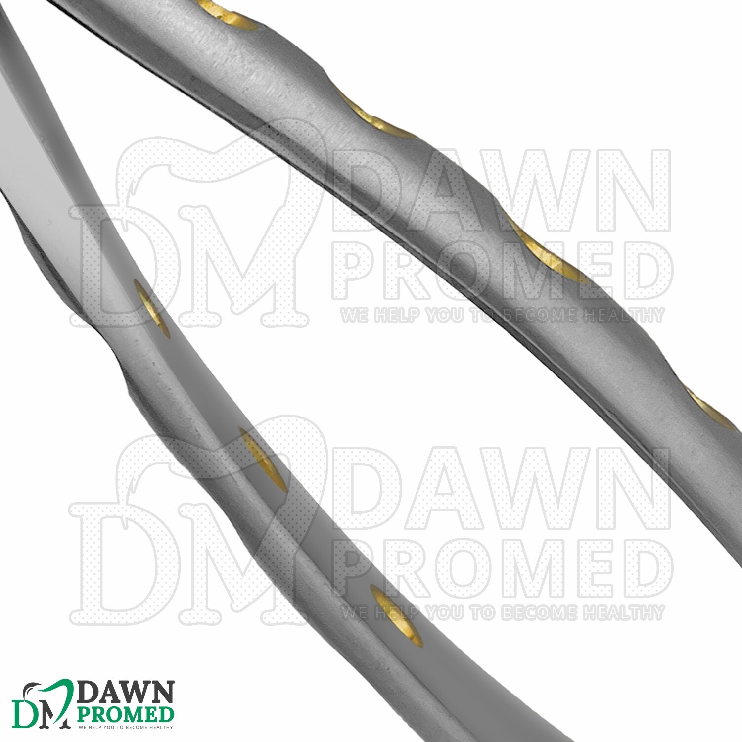 Dental Extracting Forceps #F4 Gold Hollow Python Grip Handle German Grade
