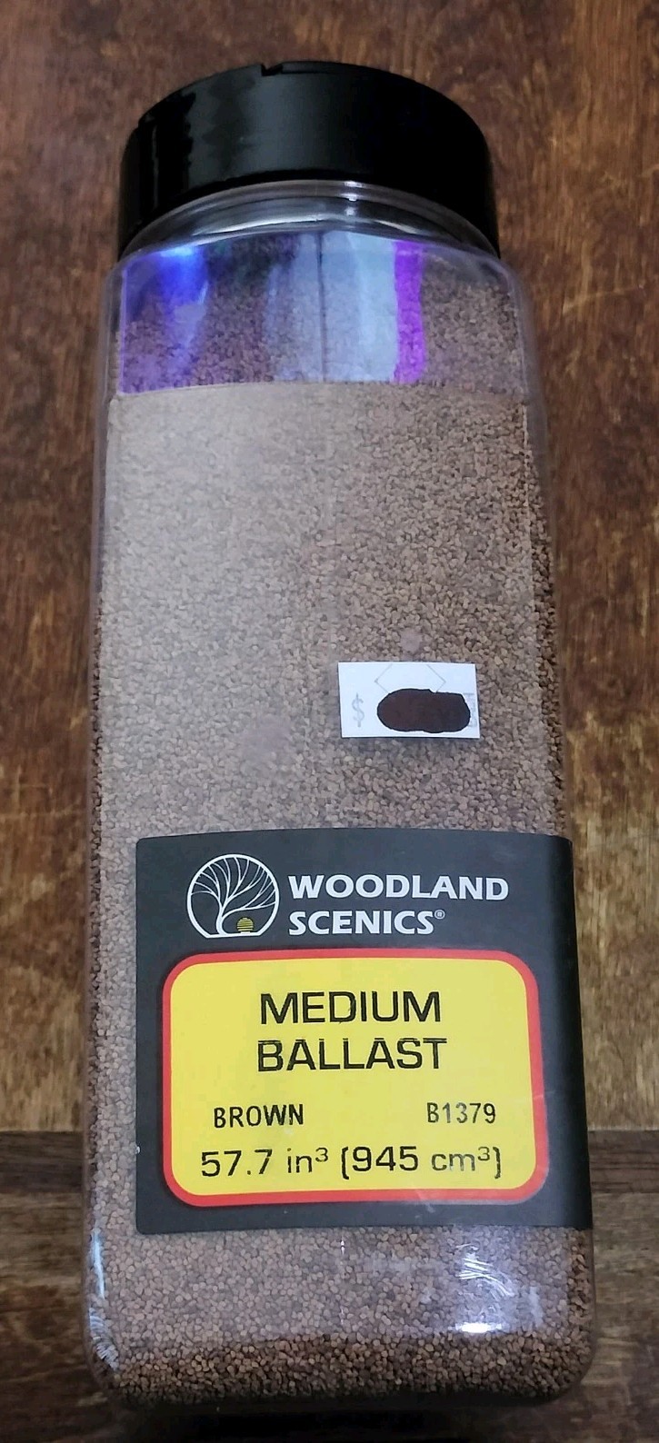 Woodland Scenics B1379 Medium Ballast, Brown, 57.7 Cu. In.