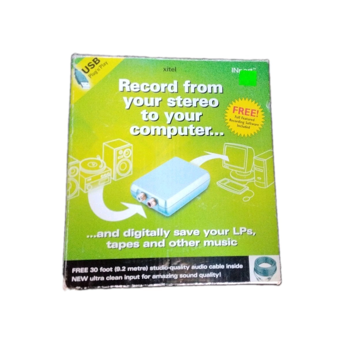 XITEL Inport Record From Your STEREO TO YOUR COMPUTER