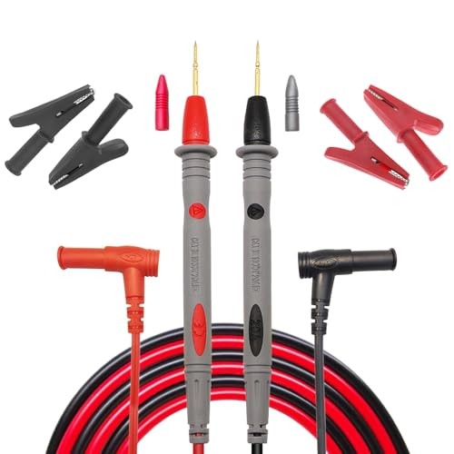 Test Leads Ultra-Sharp Gold-Plated Probe Silicone Test Lead with 4 Pcs