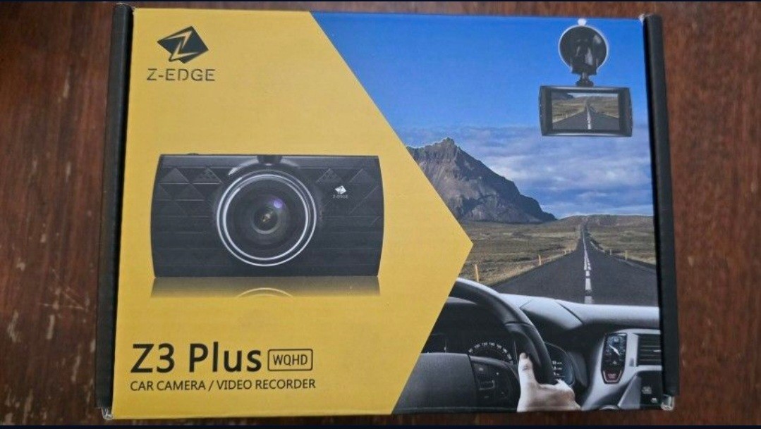 Z-Edge Z3 Plus Dash Cam, 3" Screen, HDR Night Vision, 155-Degree Wide Angle