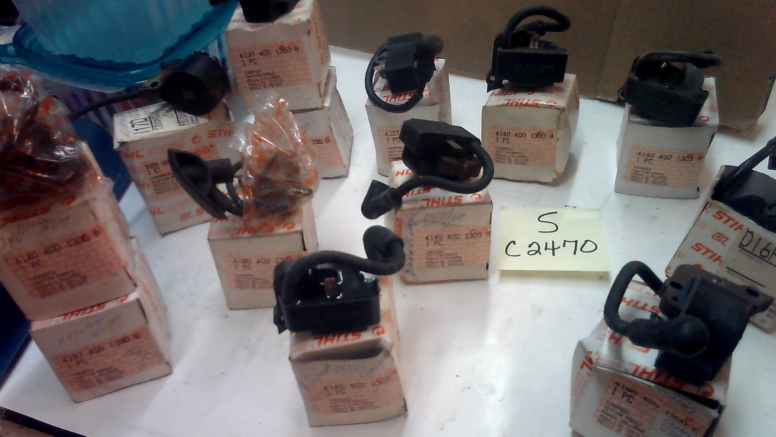 STHIL IGNITION MODULE PARTS OR NOT WORKING (NUMBERS IN DESCRIPTION) LOT OF 13