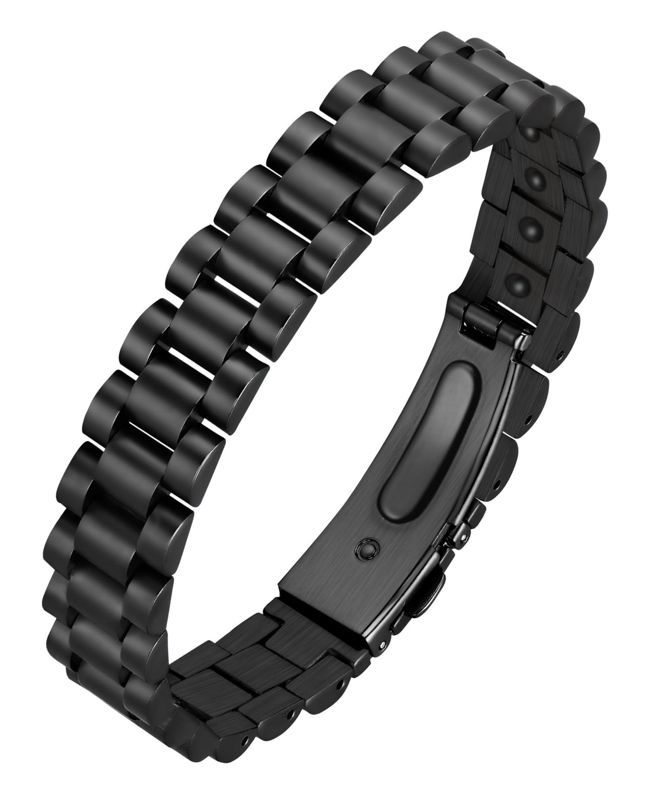 Jecanori Ultra Strength Magnetic Bracelets for Men - Men's 8.66 Inch, black