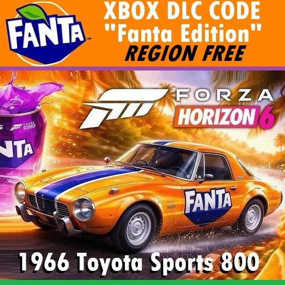 Forza Horizon 6 XBOX 'Fanta' 1966 Toyota Sports 800 (Code in Hand!) region free
