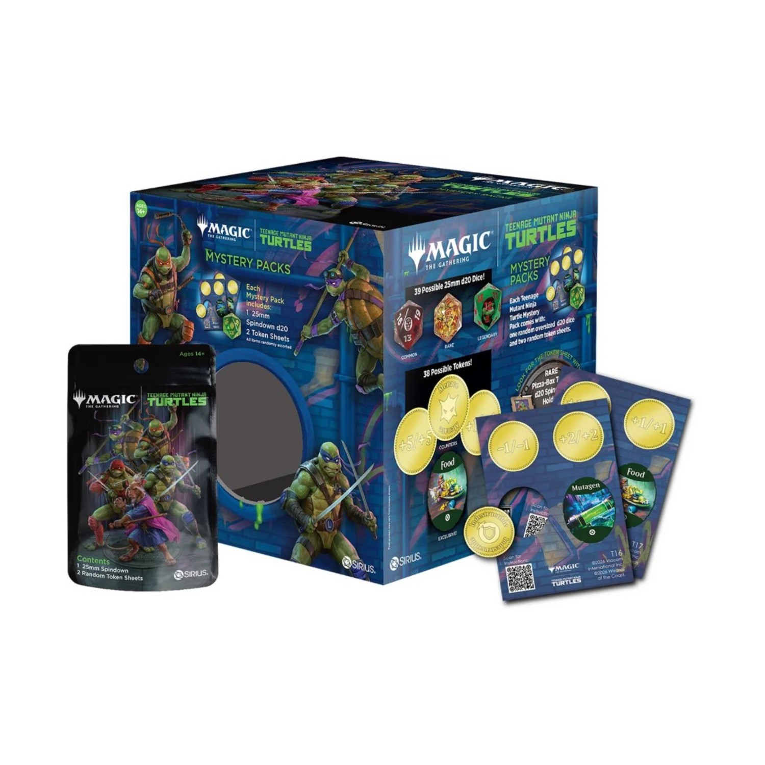 Sirius Magic the Gathering Mys  Teenage Mutant Ninja Turtles Mystery Pack  New
