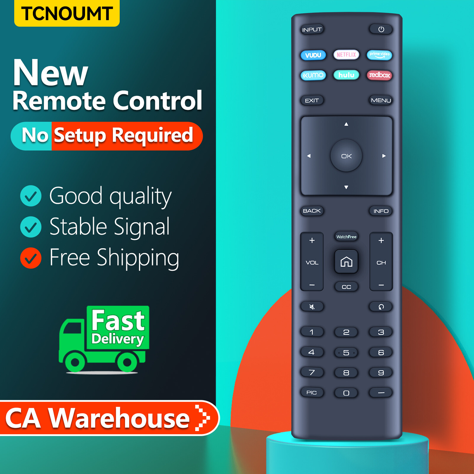 New XRT136 Remote Control For Vizio TV V435-G0 D40F-G9 D50X-G9 PQ65-F1 PQ75-F1