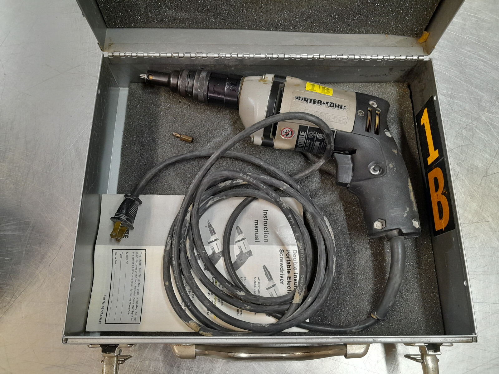 PORTER CABLE Model 7540 EHD Drywall Driver - Corded Electric - In Hard Case