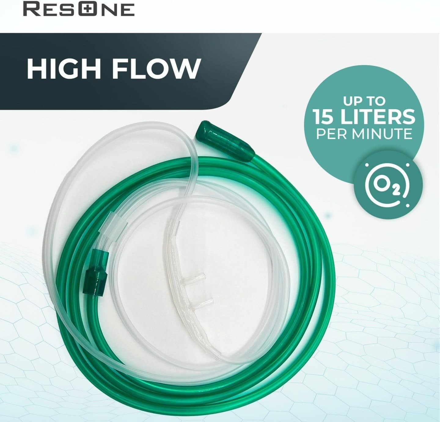 Soft Curved 7Ft Oxygen Nasal Cannula 5-Pack - Crush-Resistant & Comfortable Fit