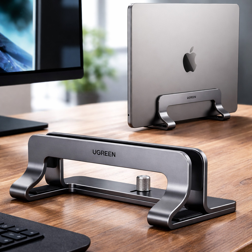 Laptop Stand Vertical Aluminum Holder for Notebook Tablet iPad