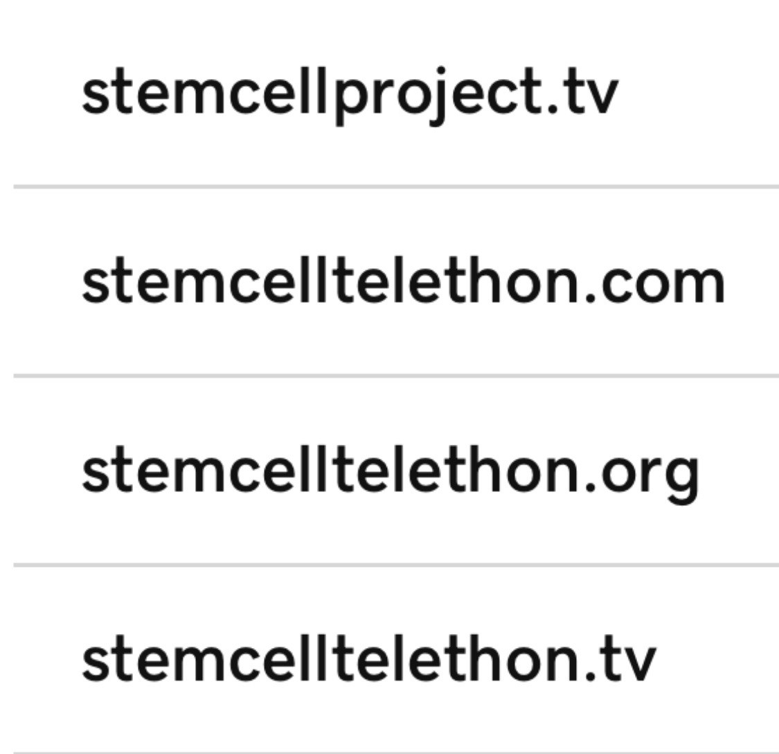 stemcellproject.tv domain