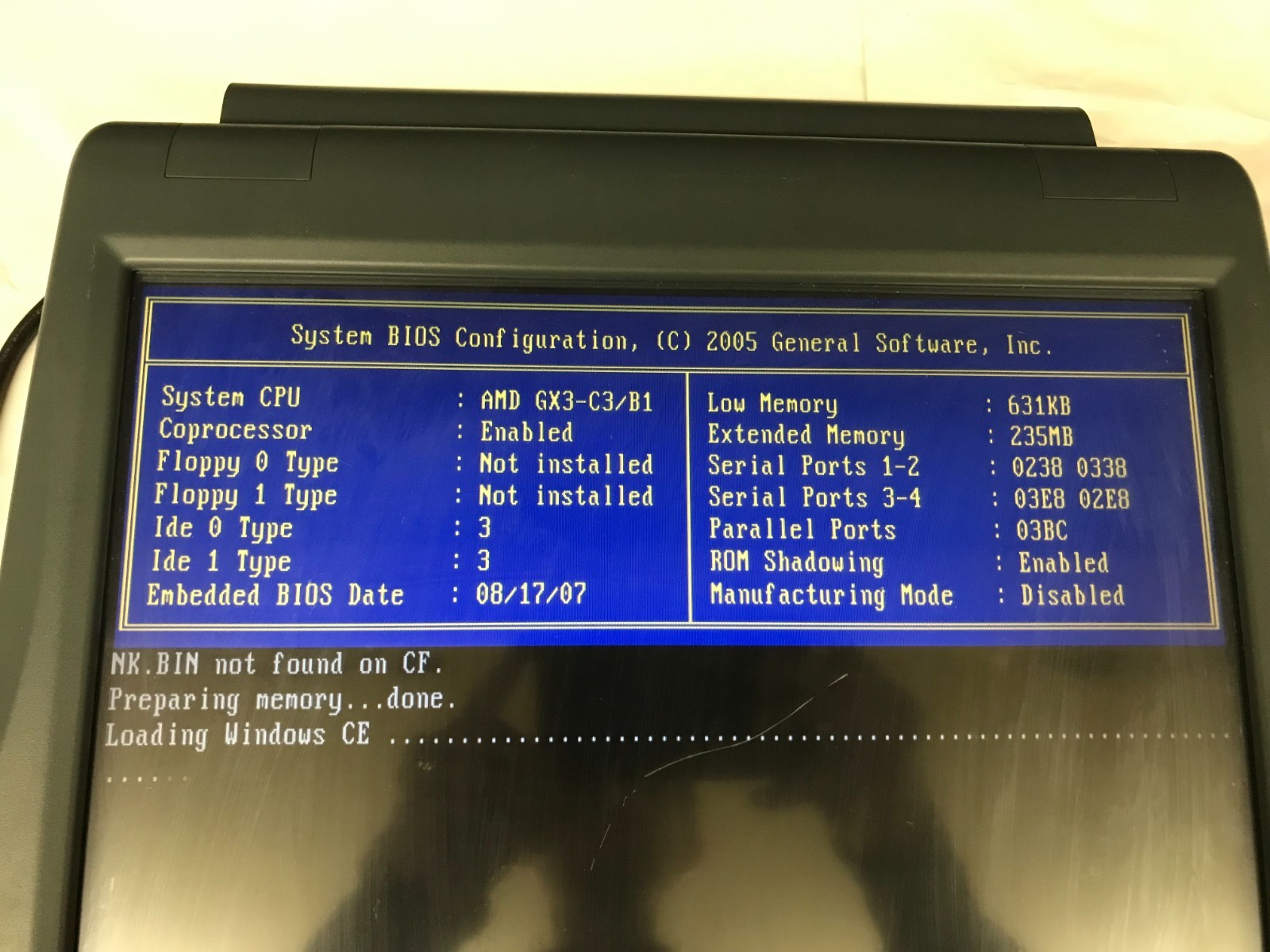Micros POS Workstation 5 System Unit 400814-001 Windows CE
