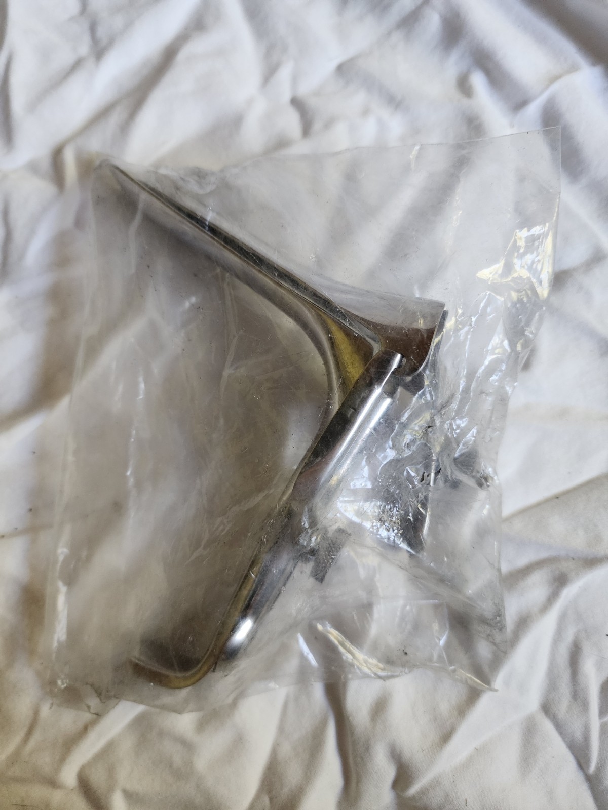 New Old 4 1/2 inch Speculum Medical Instrument in Plastic Sleeve