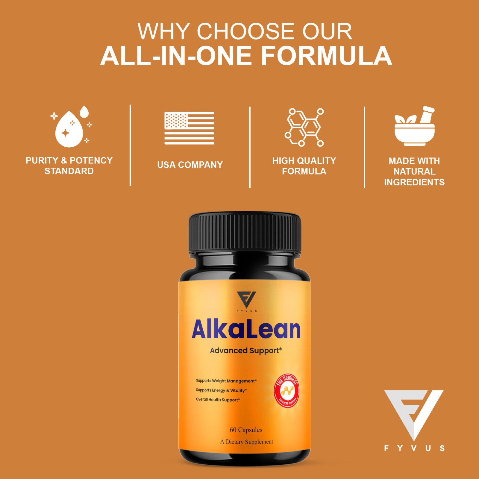 AlkaLean Weight Management Support, Alka Lean Advanced (60 Capsules)