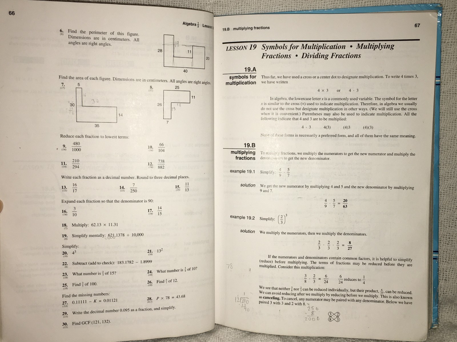 Saxon Math Algebra 1/2 An Incremental Development Third Edition Textbook 2004