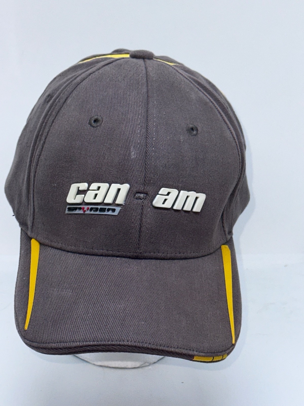 BRP Can Am Spyder Gray/Yellow Cap 447318 Sz. L/XL