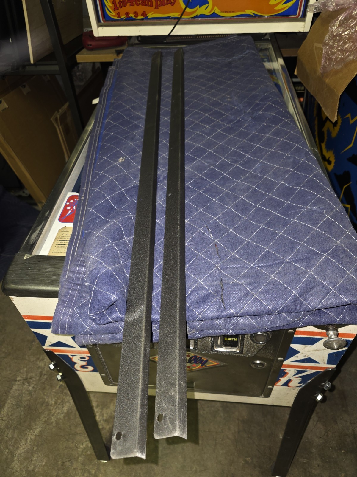 Stern Pinball Machine Original Side Rails - Black Spike 1 Or 2
