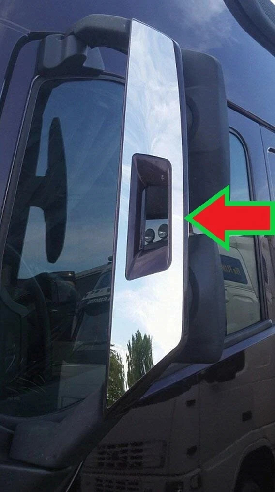 VOLVO FH4 2013 UP MIRROR COVER CHROME Stainless Steel 2 Pieces