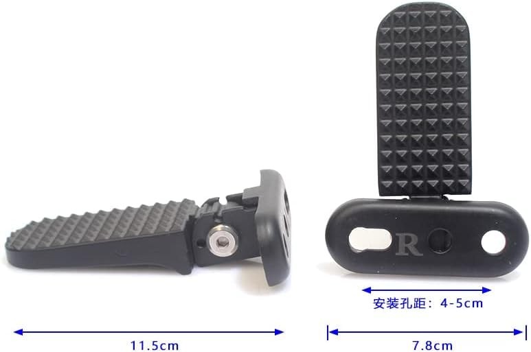 Scooter Footpegs E-bike Footpeg in Aluminum Alloy, Lenght Double Hole