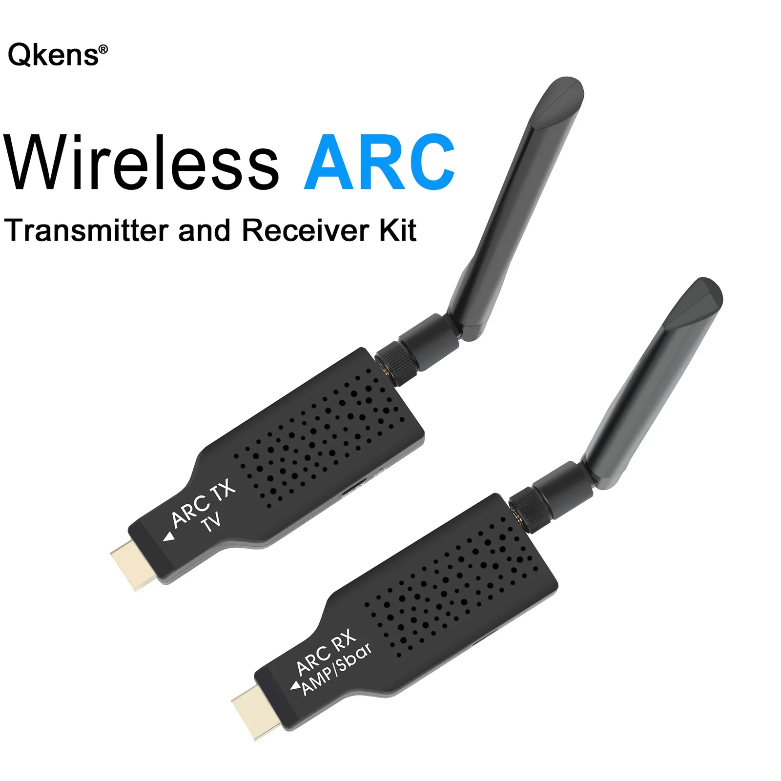 Wireless HDMI ARC Audio Transmitter Receiver Extender for TV Projector Sound Bar