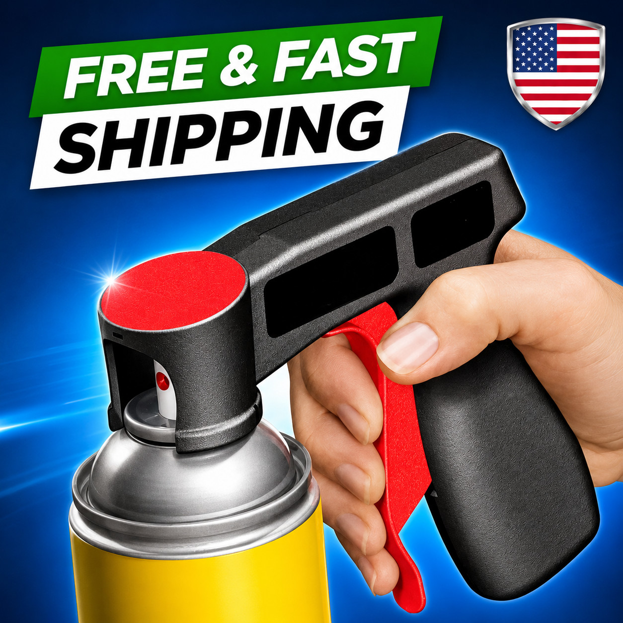 1Pc Portable Reusable Spray Paint Handle Universal Handheld Spray Gun