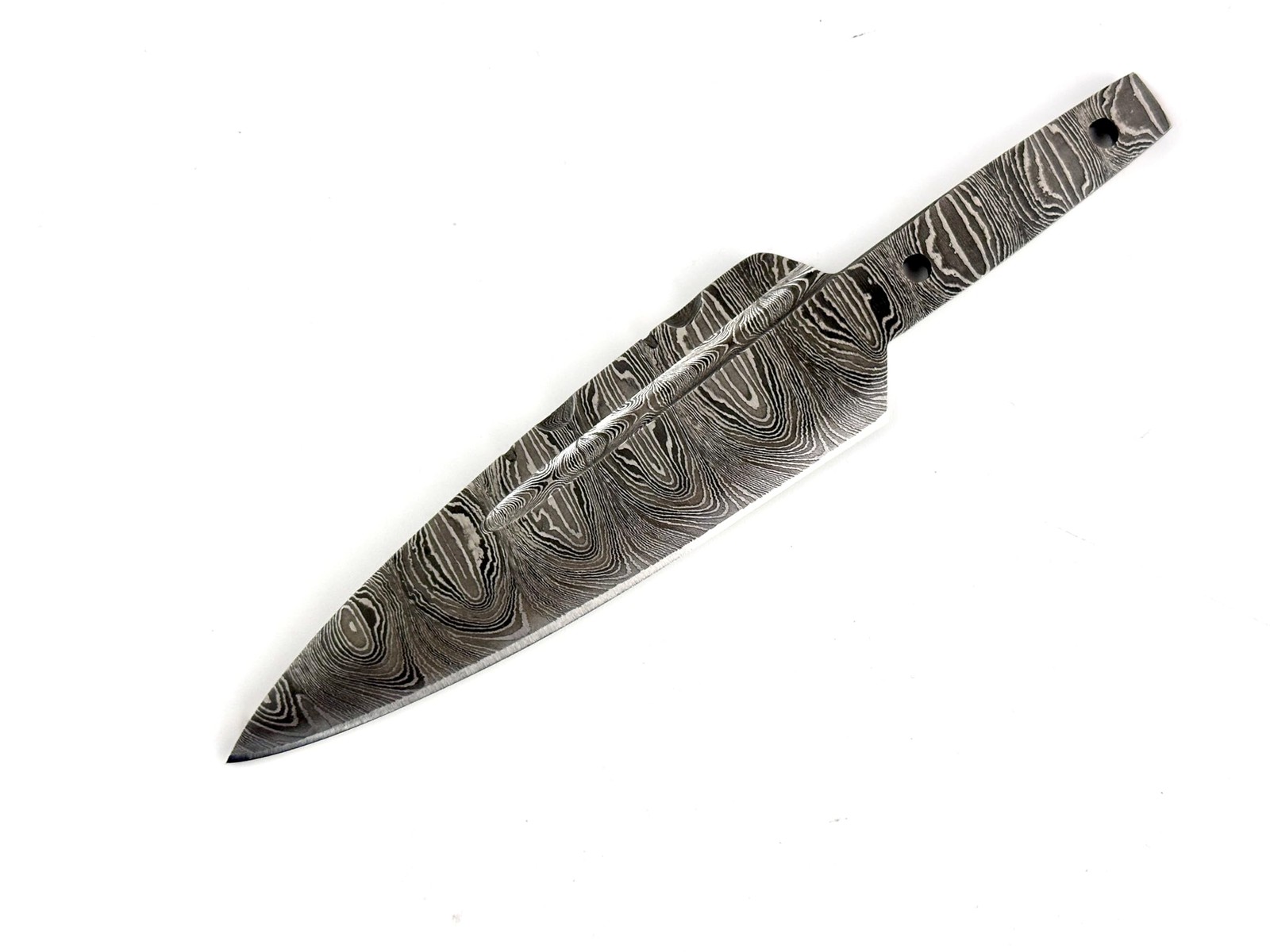 Jayger Handmade Damascus Steel Sgian Dubh Blank Blade – Heat Treated & Sharp ...