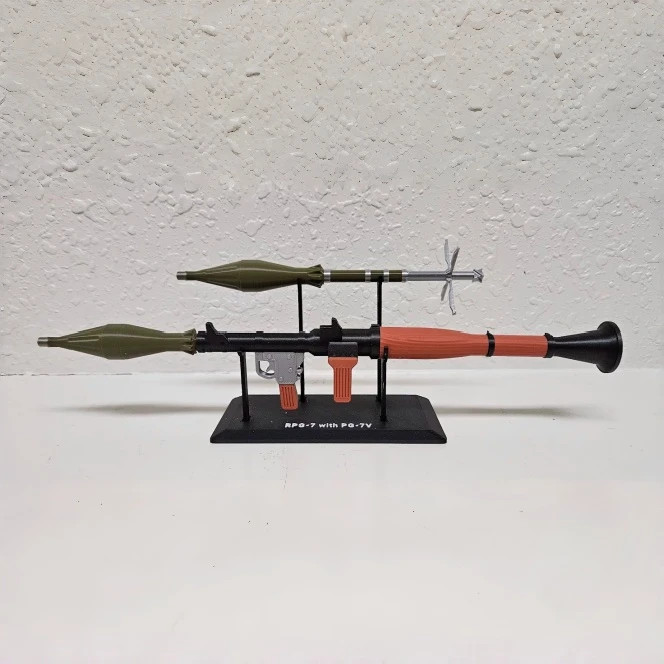 1:6 RPG-7 Rocket Munition Educational Static Model, Desktop Military Decor
