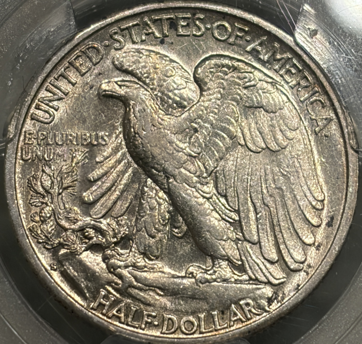 1929-S WALKING HALF DOLLAR PCGS AU55