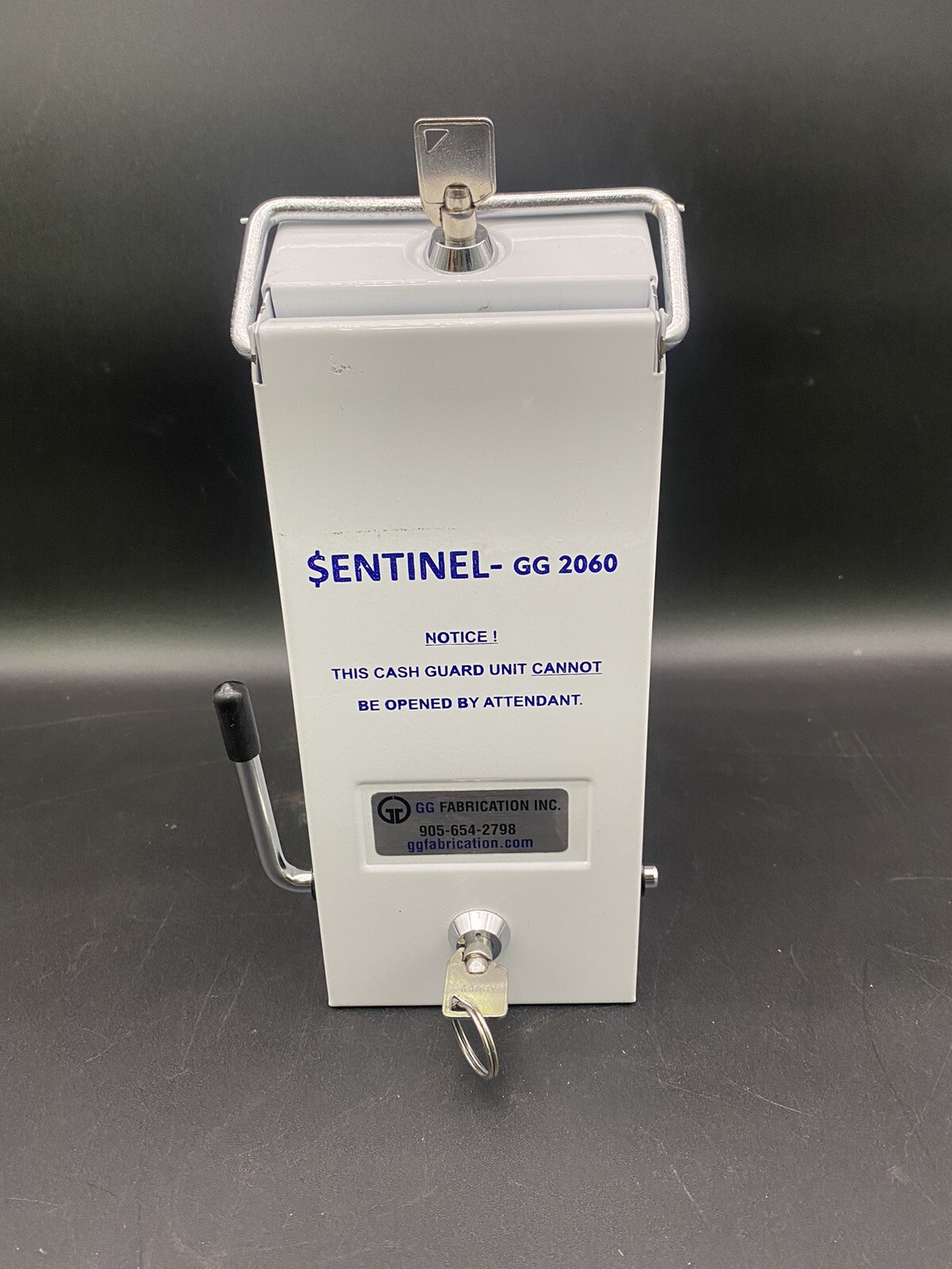 GG FABRICATION SENTINEL GG 2060 EXCESS CASH SECURE LOCK BOX SAFE WITH KEYS