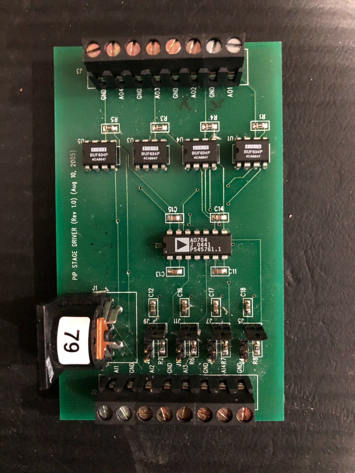 CONTROL BOARD REPLACES, PIP STAGE DRIVE (Rev 10) FREE SHIPPING