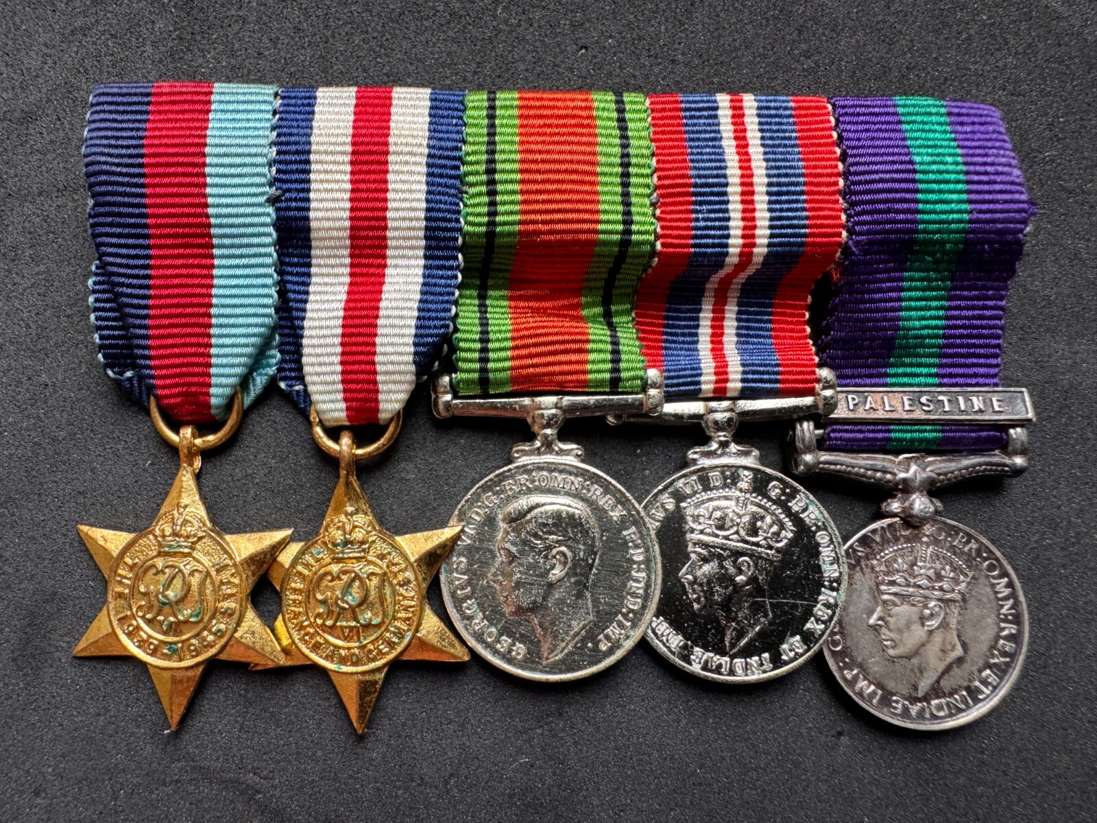 WW2 British France & Germany Campaign GSM Miniature Medals Stars