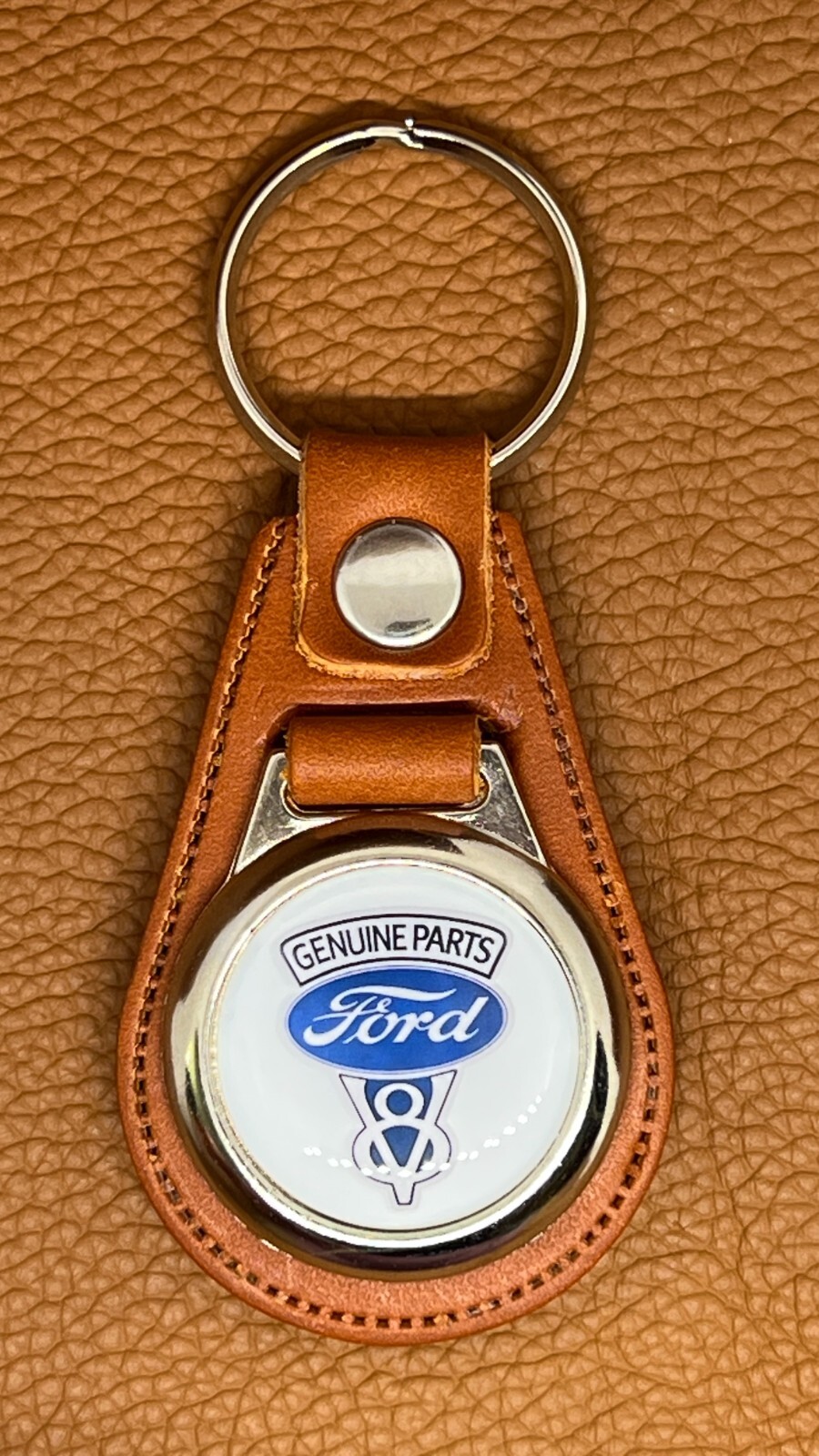 CLASSIC CAR KEYCHAIN PREMIUM LEATHER 100% HIGH QUALITY FORD