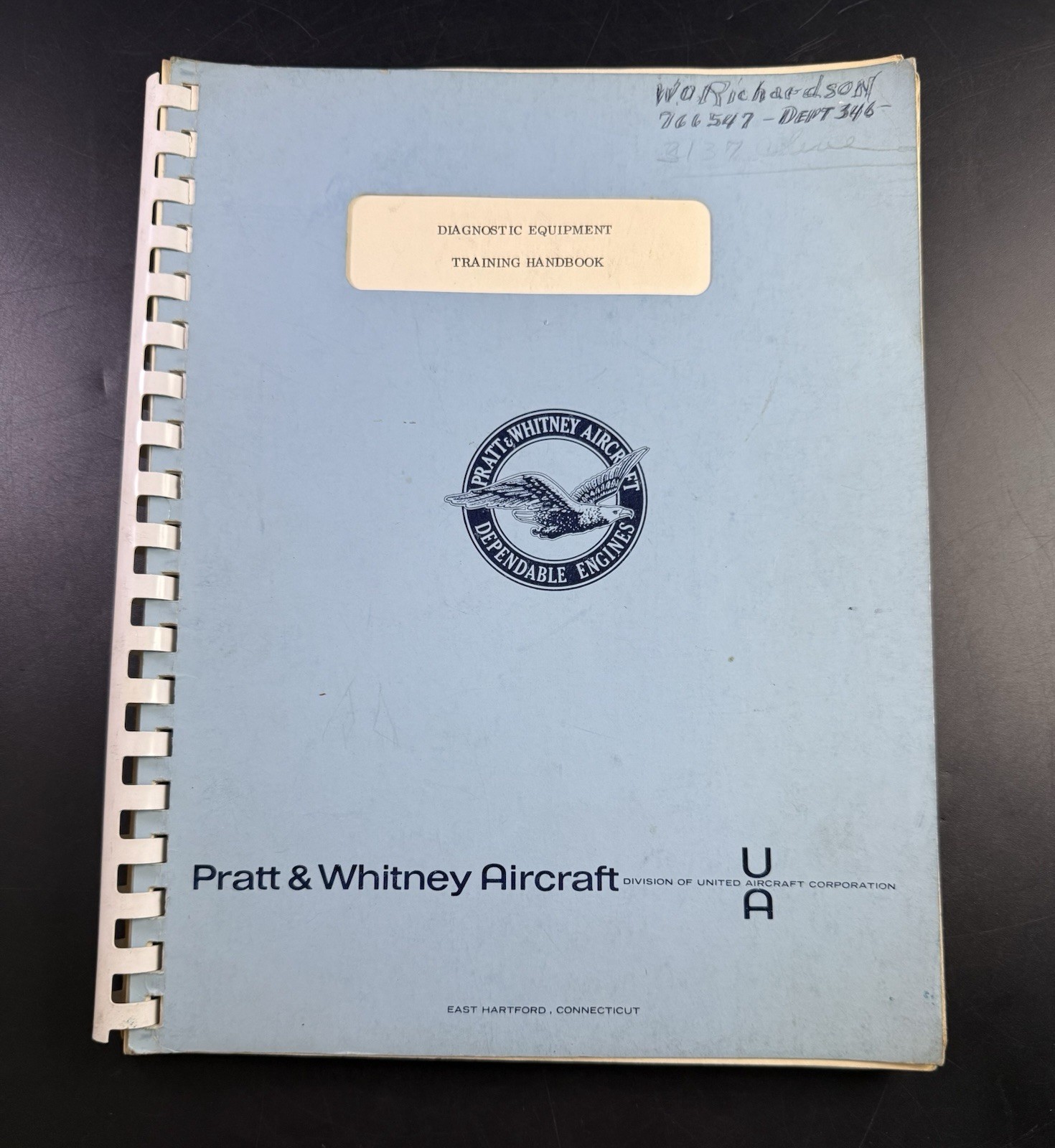 Pratt & Whitney Diagnostic Equipment Training Handbook - Original 1973 VL04
