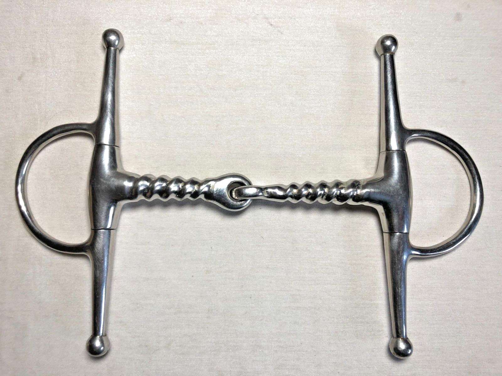 Full Cheek Snaffle Bit Pinchless Corkscrew Mouth ~ 5"