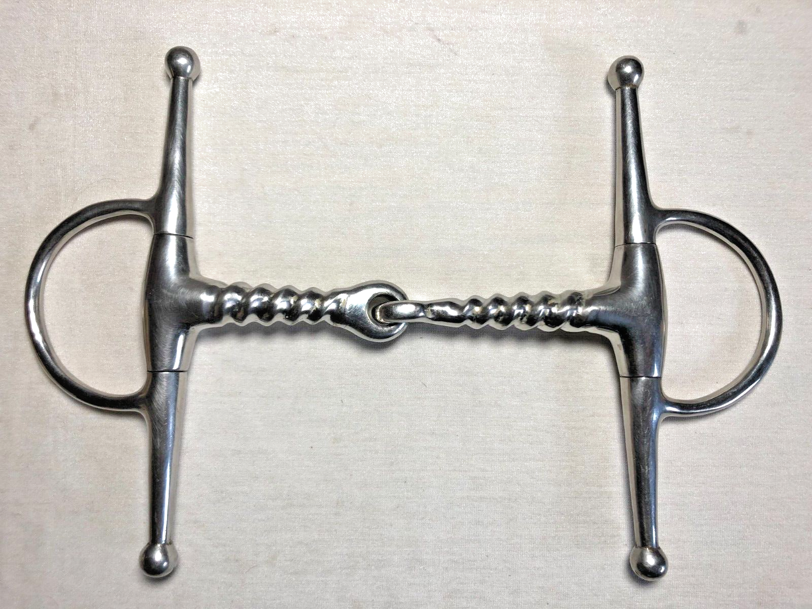Full Cheek Snaffle Bit Pinchless Corkscrew Mouth ~ 5"