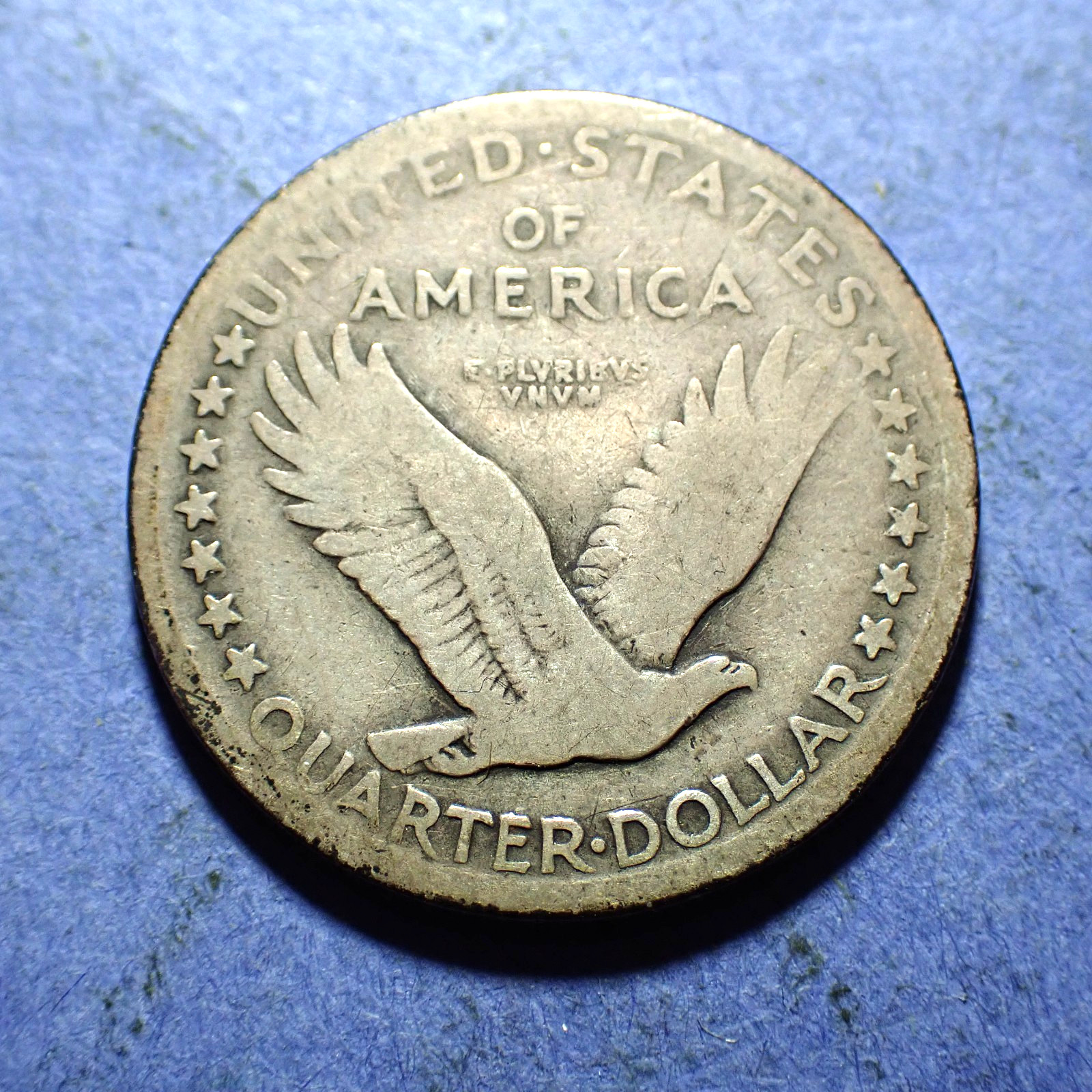1917 Type 1 Standing Liberty Quarter Good Weak Date