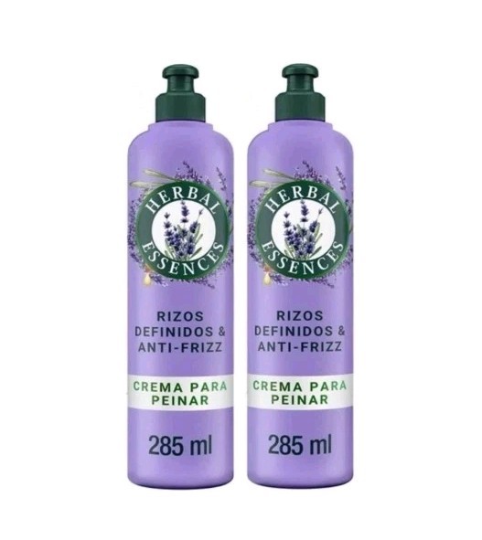 2 PACK Herbal Essences Cream Hair Rizos Anti-Frizz Curls MOJADO Peinar 285 ml
