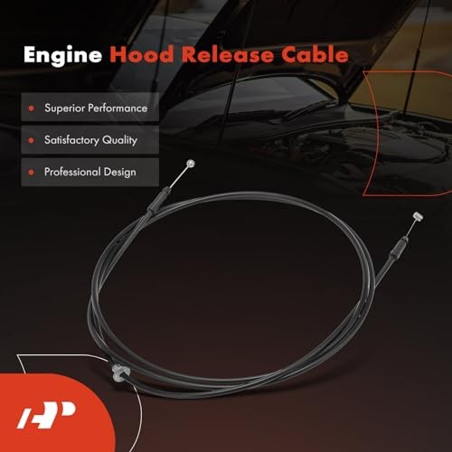 Front Hood Latch Release Cable Without Handle | Compatible with Toyota Avalon