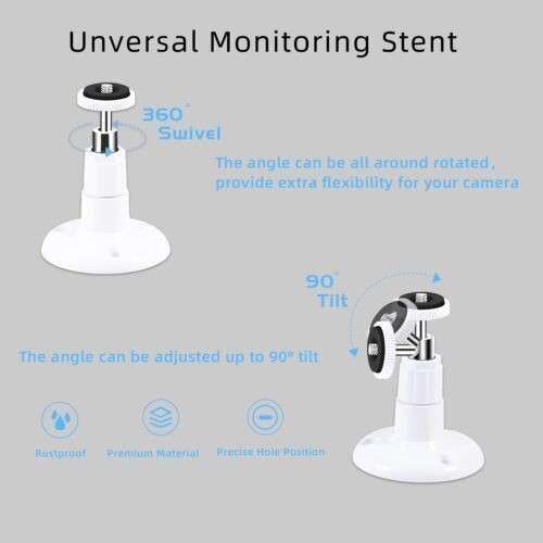 2X Security Camera Wall Mount Bracket Holder Stand For Arlo Pro Outdoor Indoor