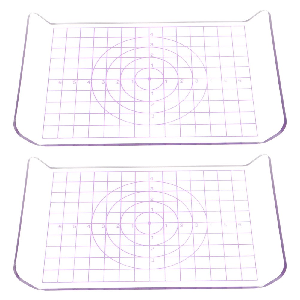 2Pcs Transparent Plastic Clay Shaping Boards Reusable Craft Tools