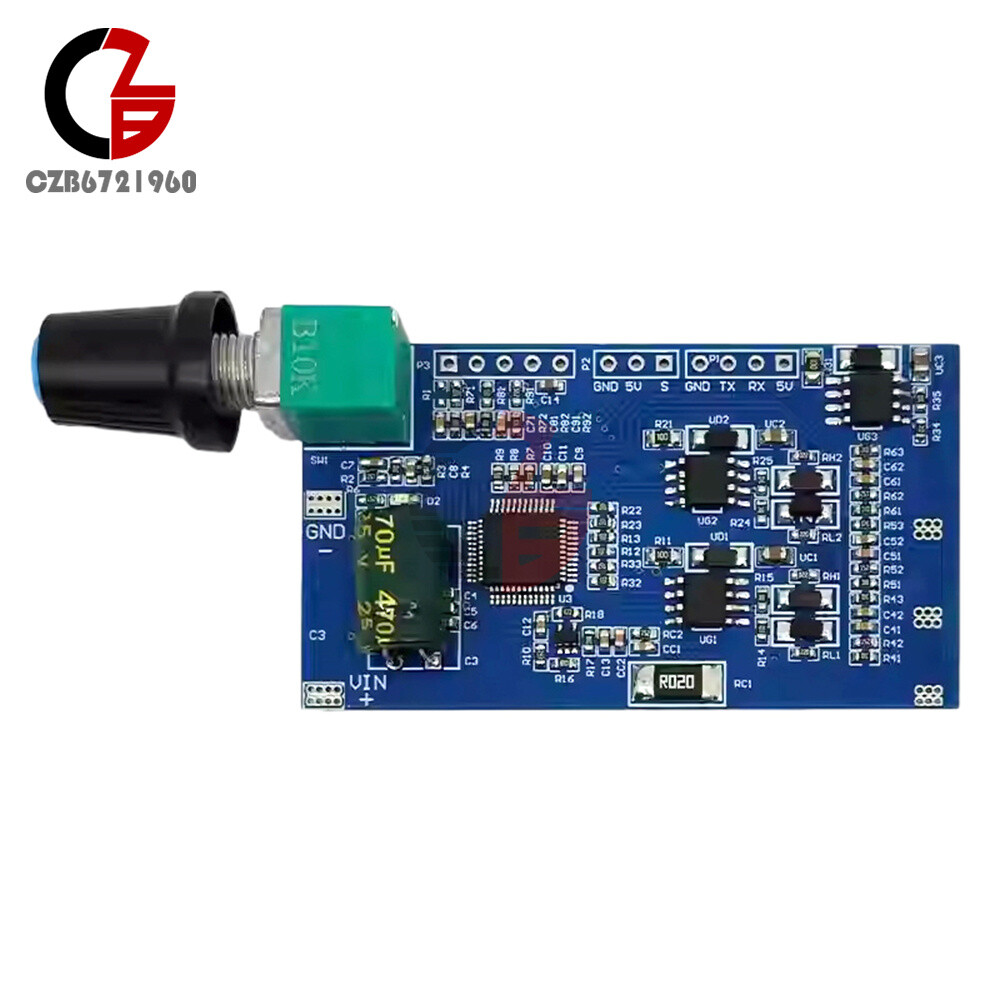 3-Phase Brushless Motor ESC Speed Controller Module W/ Hall DC12-24V 10A STC32G