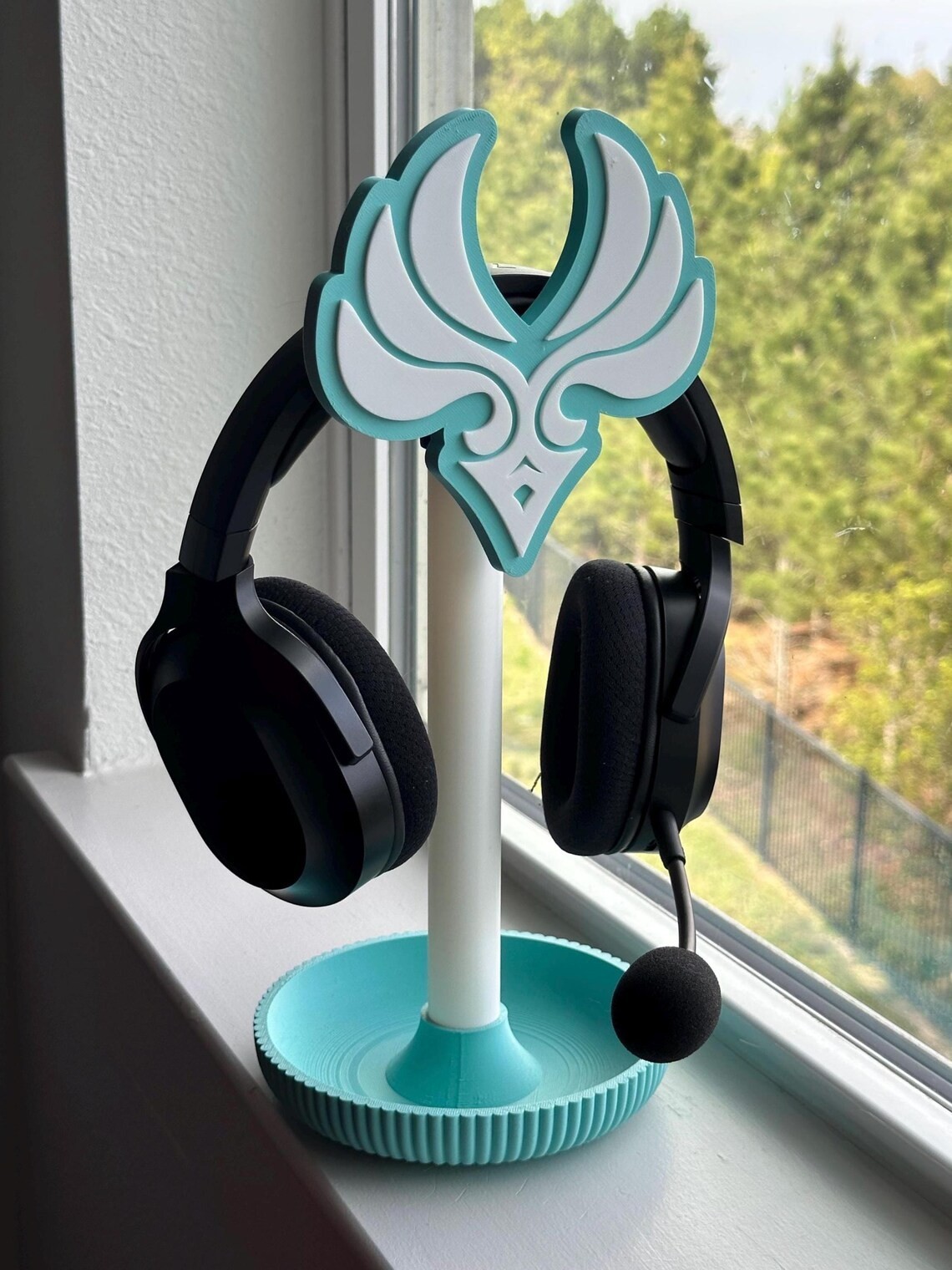 Genshin Impact Anemo Headphone Stand Venti 3D Printed Gaming Desk Holder Decor
