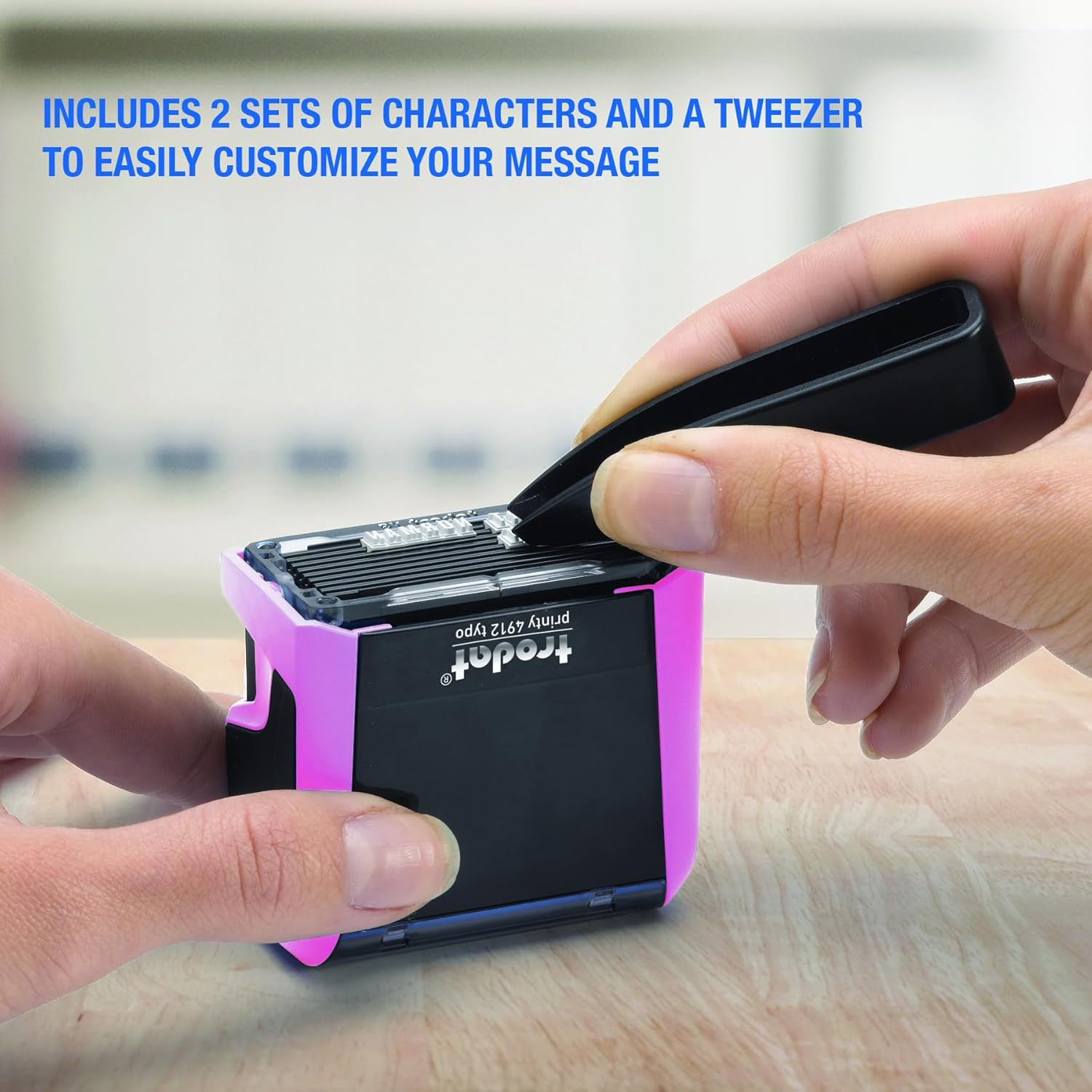Printy 4912 Self Inking Do It Yourself (DIY) 4 Line Personalized Custom Message