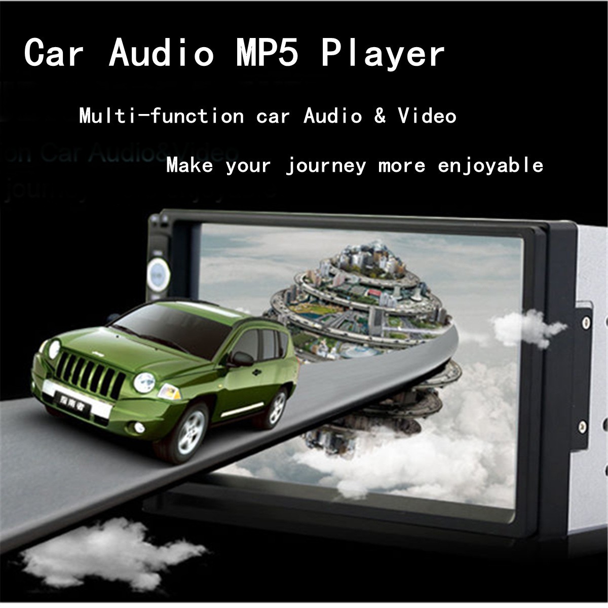800x480 digital TFT Touch Screen V3.0 Support USB Bluetooth with Backup camera