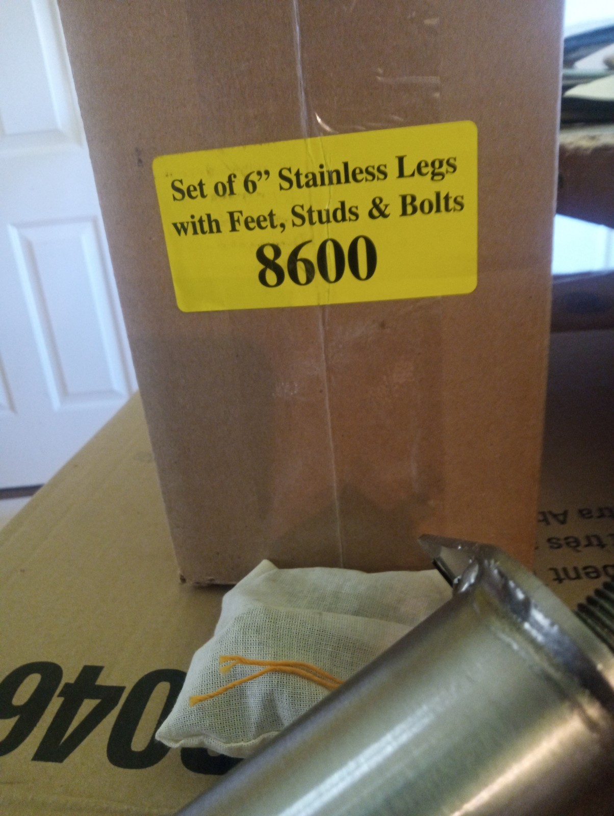 Blodgett 8600 Leg Set With Feet, 6", Stainless Steel, Set Of 4 - New/OEM