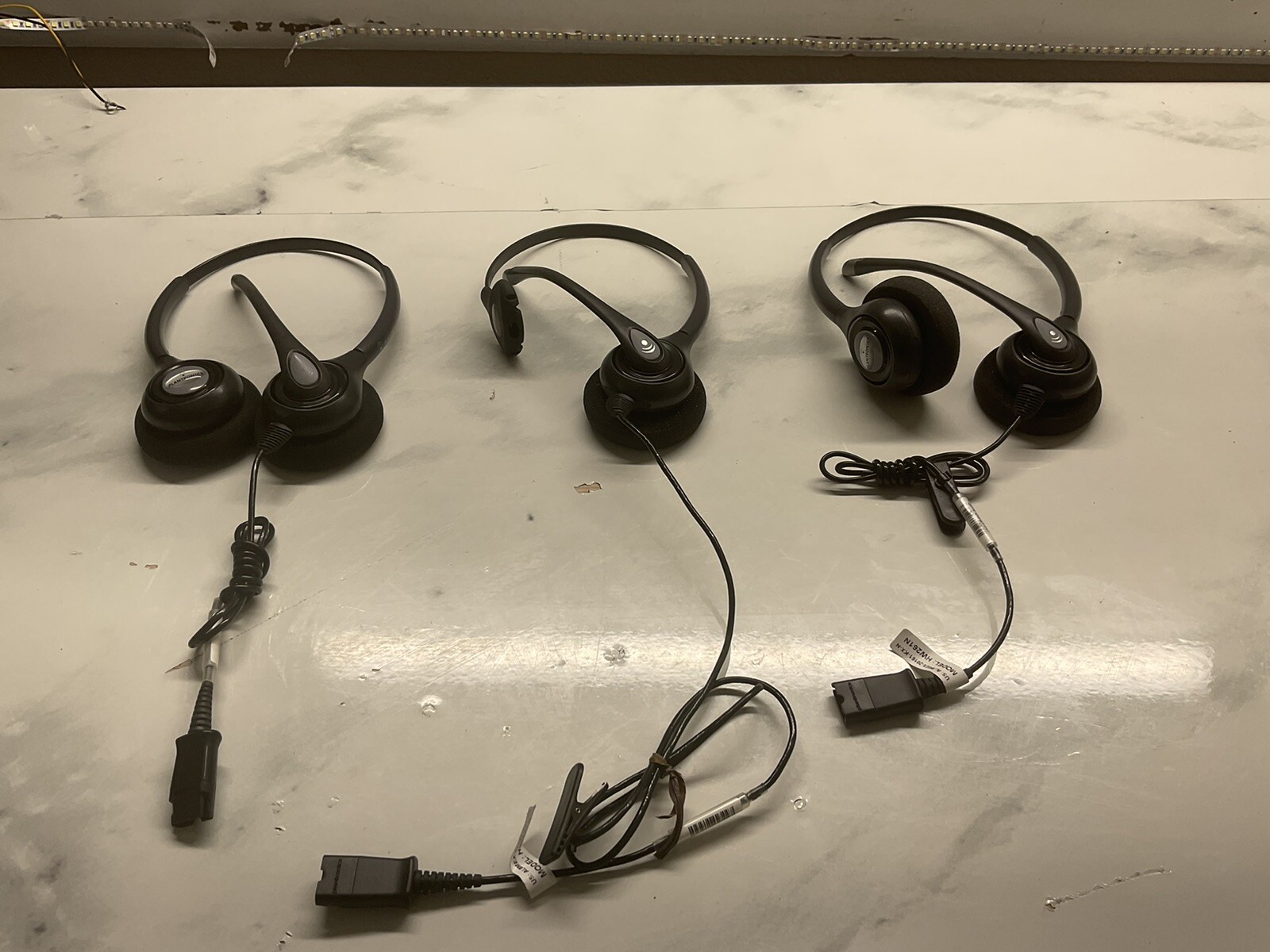 Plantronics HW261N SupraPlus Noise Cancelling Wideband/LOT OF 3 /JUA483