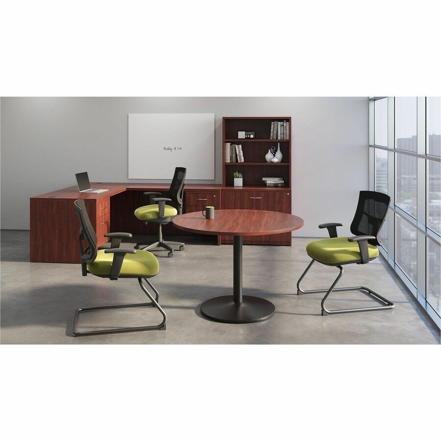 Lorell LLR69423 Return Shell 35"W x 24"D x 29.5"H Cherry