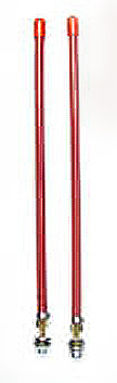 UNIVERSAL SNOW PLOW MARKER SET 18" RED/ORANGE WITH MOUNTS FORD DODGE CHEVROLET
