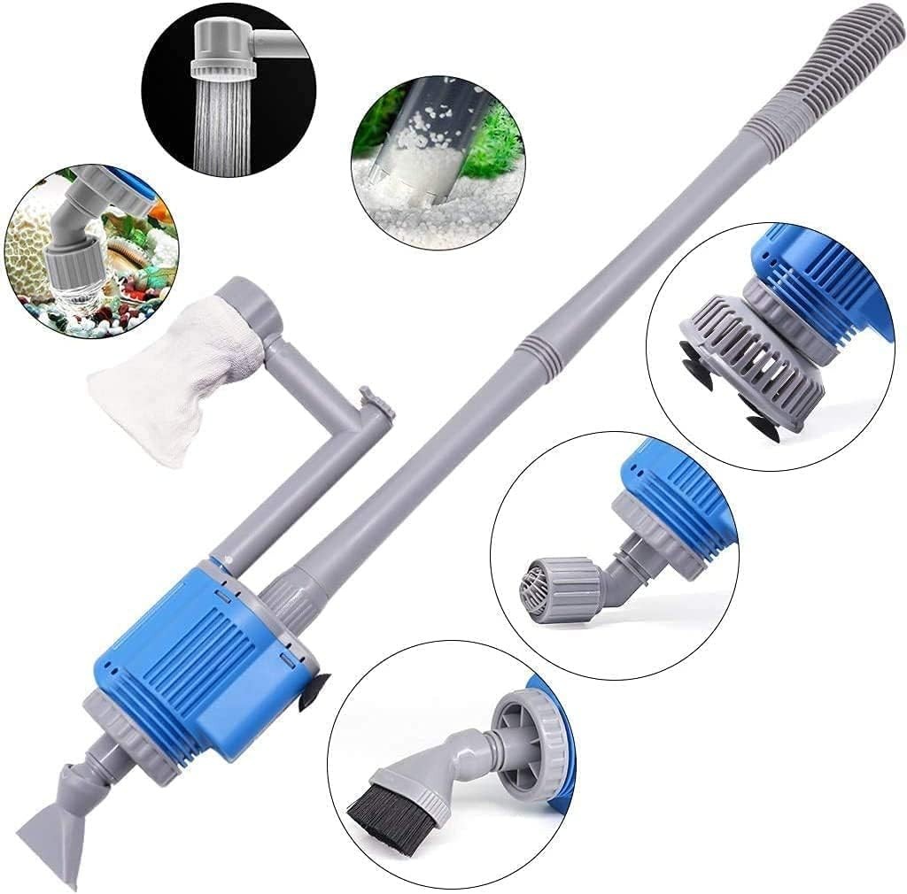 - Electric Automatic Removable Vacuum Water Changer Sand Algae Cleaner Filter...