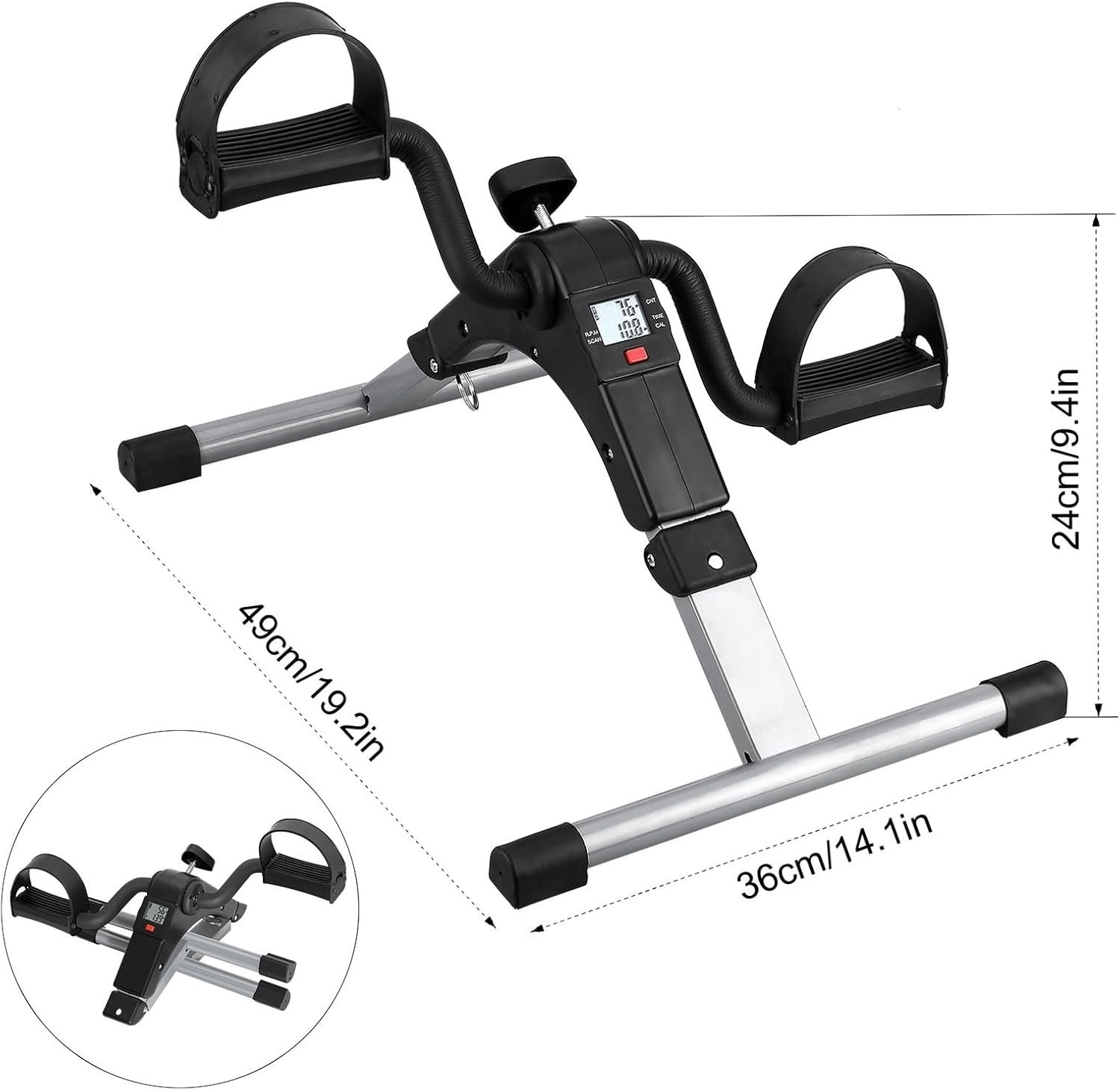 Pedaleador De Bicicleta Para Debajo Del Escritorio, Mini Bicicleta Portátil NEW.