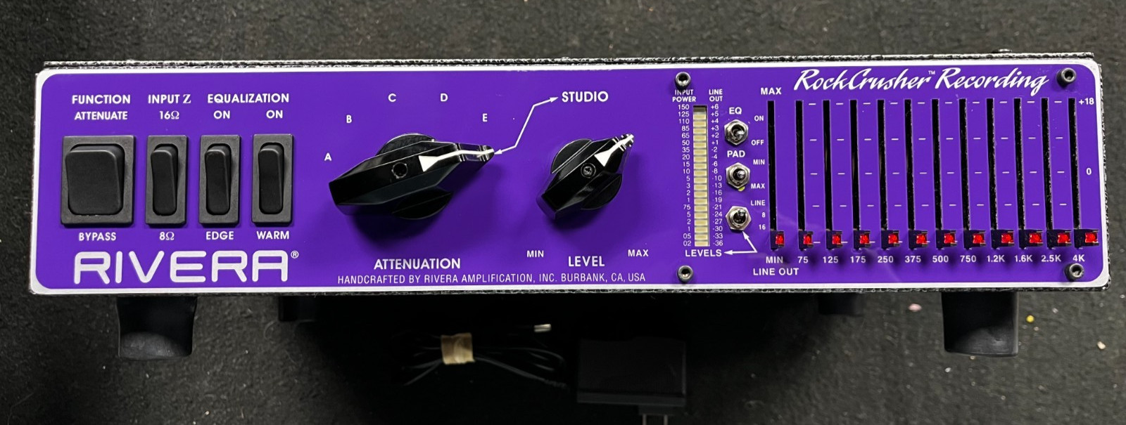 RockCrusher Rivera Load Box For Tube Amplification (Purple)